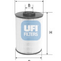 Filtre à carburant UFI 26.037.00