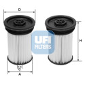 Filtre à carburant UFI 26.071.00