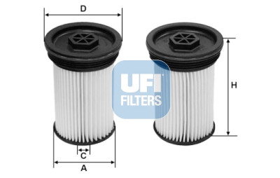 Filtre à carburant UFI 26.071.00