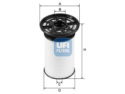 Filtre à carburant UFI 26.076.00