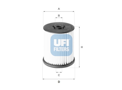 Filtre à carburant UFI 26.122.00
