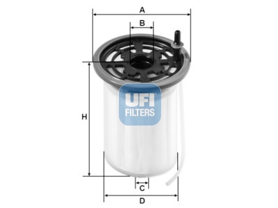 Filtre à carburant UFI 26.H2O.00