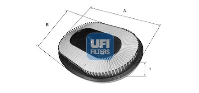 Filtre à air UFI 27.526.00