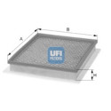 Filtre à air UFI 30.406.00