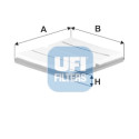 Filtre à air UFI 30.A51.00