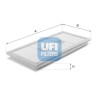 Filtre à air UFI 30.A72.00