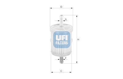 Filtre à carburant UFI 31.001.00