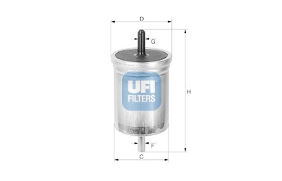 Filtre à carburant UFI 31.514.00
