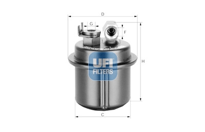 Filtre à carburant UFI 31.535.00