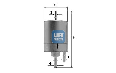 Filtre à carburant UFI 31.830.00