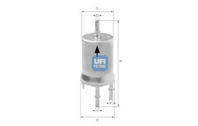 Filtre à carburant UFI 31.840.00