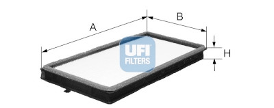 Filtre à air d'habitacle UFI 53.046.00
