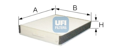 Filtre à air d'habitacle UFI 53.077.00