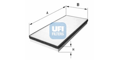 Filtre à air d'habitacle UFI 53.103.00