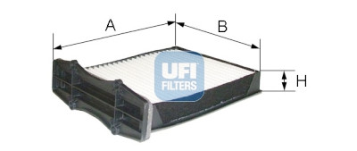 Filtre à air d'habitacle UFI 53.105.00
