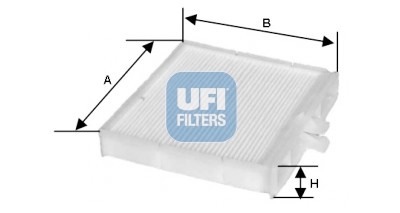 Filtre à air d'habitacle UFI 53.106.00