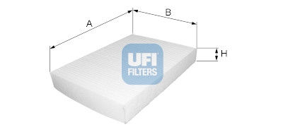 Filtre à air d'habitacle UFI 53.110.00