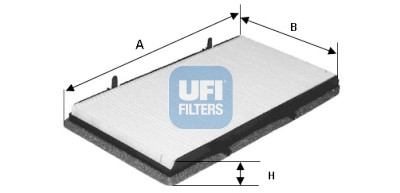 Filtre à air d'habitacle UFI 53.131.00