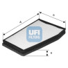 Filtre à air d&#39;habitacle UFI 53.133.00