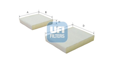 Filtre à air d'habitacle UFI 53.143.00