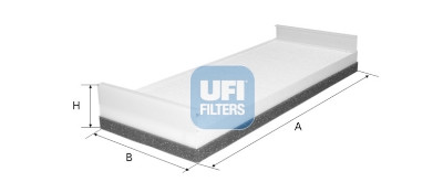 Filtre à air d'habitacle UFI 53.165.00