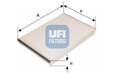 Filtre à air d'habitacle UFI 53.206.00