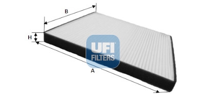 Filtre à air d'habitacle UFI 53.208.00