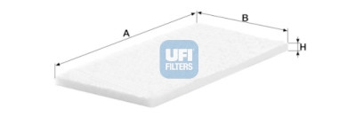 Filtre à air d'habitacle UFI 53.322.00