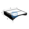 Filtre à air d&#39;habitacle UFI 53.329.00