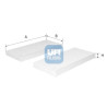 Filtre à air d'habitacle UFI 53.332.00