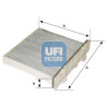 Filtre à air d'habitacle UFI 54.147.00