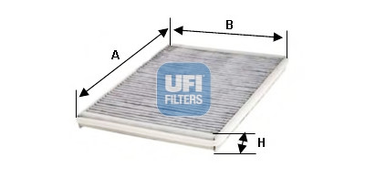 Filtre à air d'habitacle UFI 54.161.00