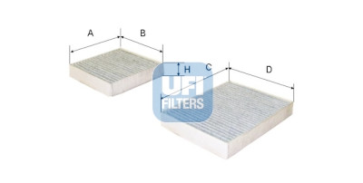Filtre à air d'habitacle UFI 54.164.00