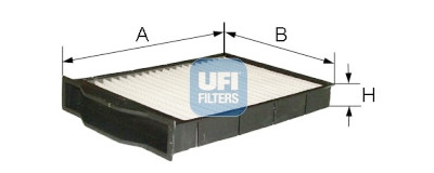 Filtre à air d'habitacle UFI 54.201.00