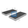 Filtre à air d&#39;habitacle UFI 54.231.00
