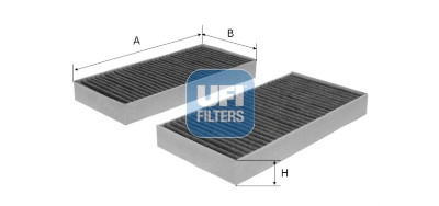 Filtre à air d'habitacle UFI 54.254.00