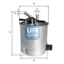 Filtre à carburant UFI 55.394.00