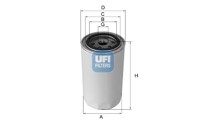 Filtre hydraulique, transmission automatique UFI 80.059.00
