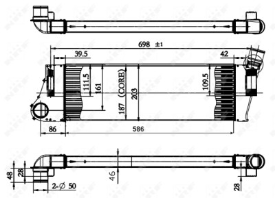 Refroidisseur d'air d'admission NRF 30899