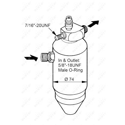 Filtre déshydratant, climatisation NRF 33077