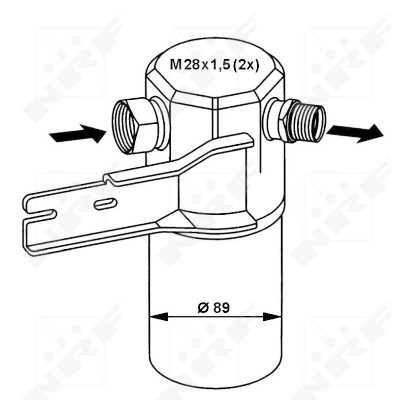 Filtro deshidratante, aire acondicionado