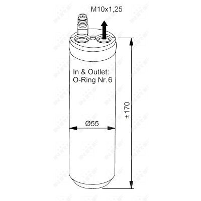 Filtre déshydratant, climatisation NRF 33206