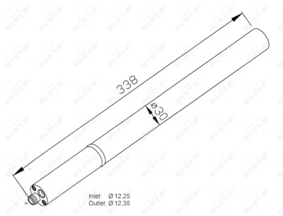 Filtre déshydratant, climatisation NRF 33211