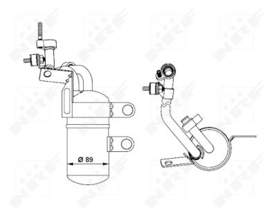 Filtre déshydratant, climatisation NRF 33290