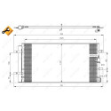Condenseur, climatisation NRF 350046