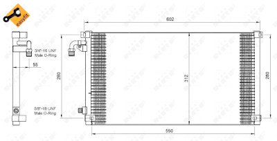 Condenseur, climatisation NRF 35103