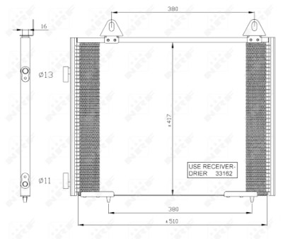 Condenseur, climatisation NRF 35351
