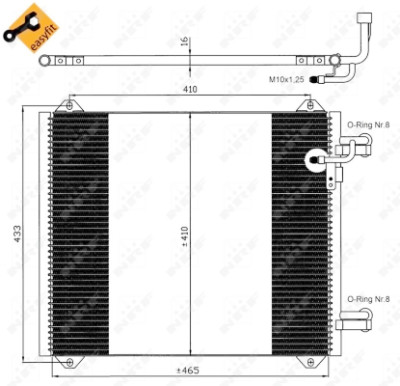 Condenseur, climatisation NRF 35362