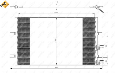 Condenseur, climatisation NRF 35846