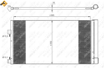 Condenseur, climatisation NRF 35890